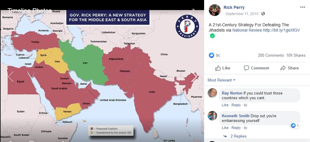 conanwhatisbest's tweet photo. Well, it took 5 years, but I FINALLY found a map that's even dumber and more historically ignorant than Rick Perry's proposal for a Middle Eastern NATO #Goetsu https://t.co/dhh7iISMIy