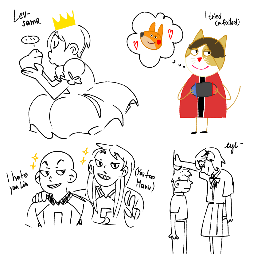 thank u for the warm up I hate it (especially bald kuroo.........)