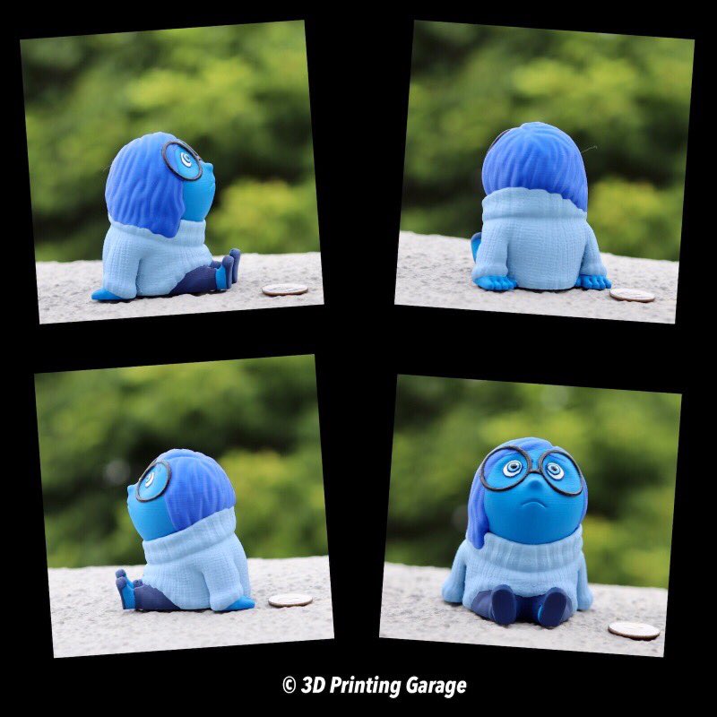 elsajohnny1's tweet photo. #Painted “#Sadness (Easy print no support)” by Alsamen on @cults3d.
#3dprinting #3dprinter #3dprint #mpsm #monoselectmini #3DPrintingGarage #3dimpression #3Dпечать #impresora3D #3DDruck #3dmodel #insideout #fanart #acrylicpainting https://t.co/bWssHCGuYg