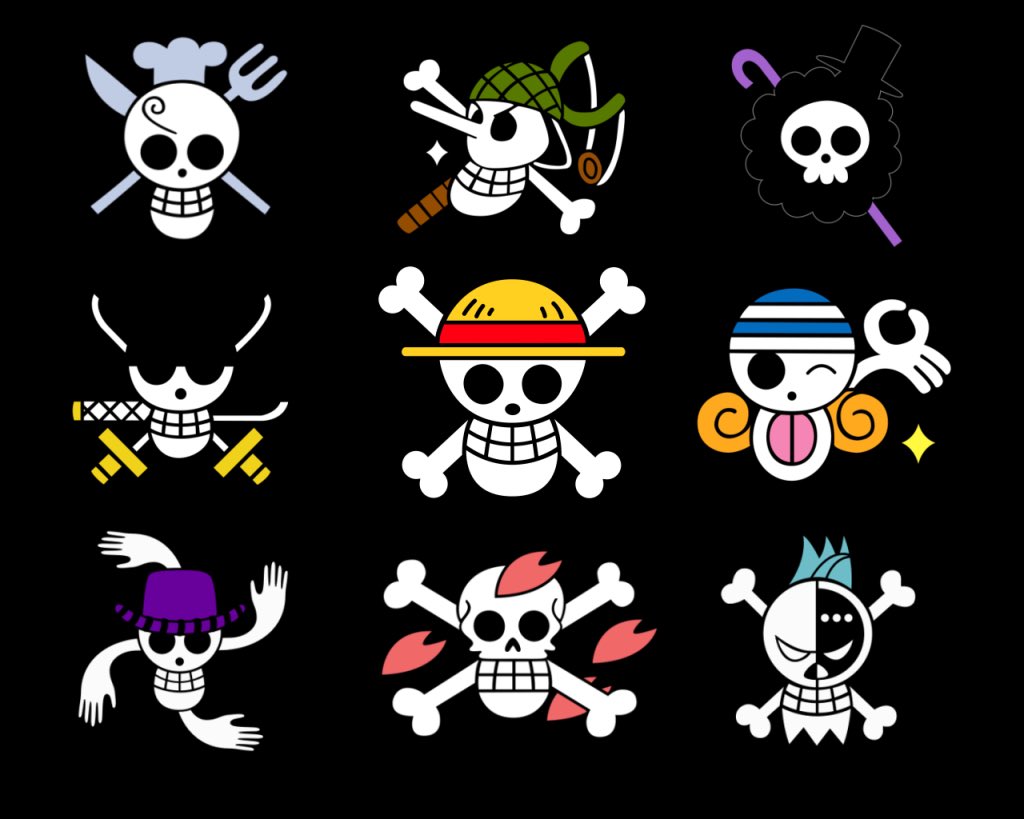 Les équipages pirates.Ils font le flow de One Piece. Les Red Hair’s Pirates, Les Mugiwaras, Les Roger’s Pirates etc.. Chaque équipage a un flow monstre en général et ont leur propre bateau et leur propre emblème. Petite façon de montrer la créativité d’Oda.