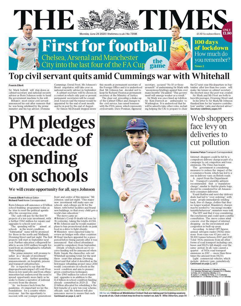 hendopolis's tweet image. THE TIMES: PM pledges a decade of spending on schools #TomorrowsPapersToday