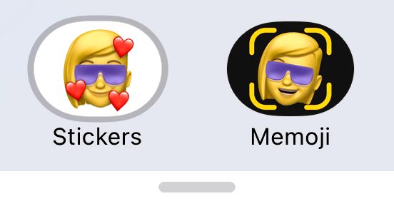This is what tipped me off:The new Stickers & Memoji icons in  #iOS14 feature a gold Memoji wearing purple glasses.I noticed it because it was such a high contrast icon — almost as if they want you notice the glasses.Why would they even include glasses at all?2/N