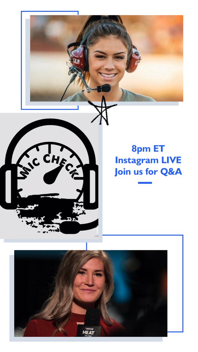 Been a little while but @Ghenneberry47 and I are back tonight with “Mic Check”. Join us as 8pmET as we talk USAC, NASCAR, and the worlds return to racing (& so much more) #MicCheck