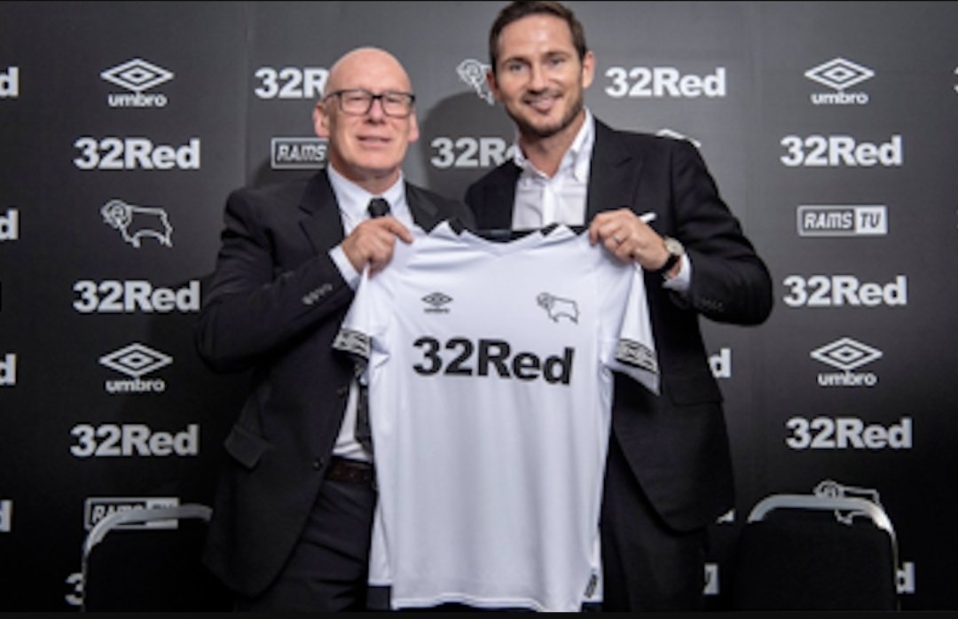 SHIRT SPONSOR SUNDAYDerby County, 32Red, 2018-Present*DISCLAIMER* This thread is about a betting company which sponsors a football team. I am a firm believer that betting companies sponsoring football is bad, encouraging impromptu betting. I am aware this thread will 1/14