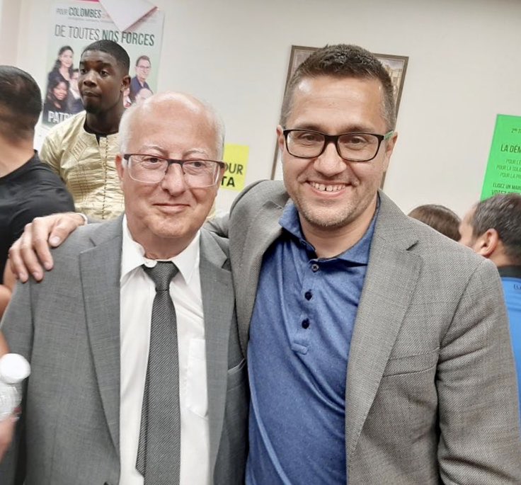 AlexisBachelay's tweet photo. Avec @AlexisBachelay le nouveau Maire de Colombes après notre victoire 53,2% ! Vive #Colombes merci à toutes et tous ! https://t.co/fKQSCatp0X