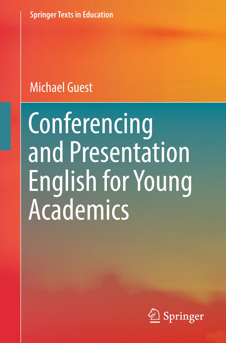 SpringerEdu's tweet image. Do you know this textbook is FREE for download? 
Conferencing and Presentation English for Young Academics
Download here ow.ly/t4vl50zsGOI
More info ow.ly/zTi950zsGOL