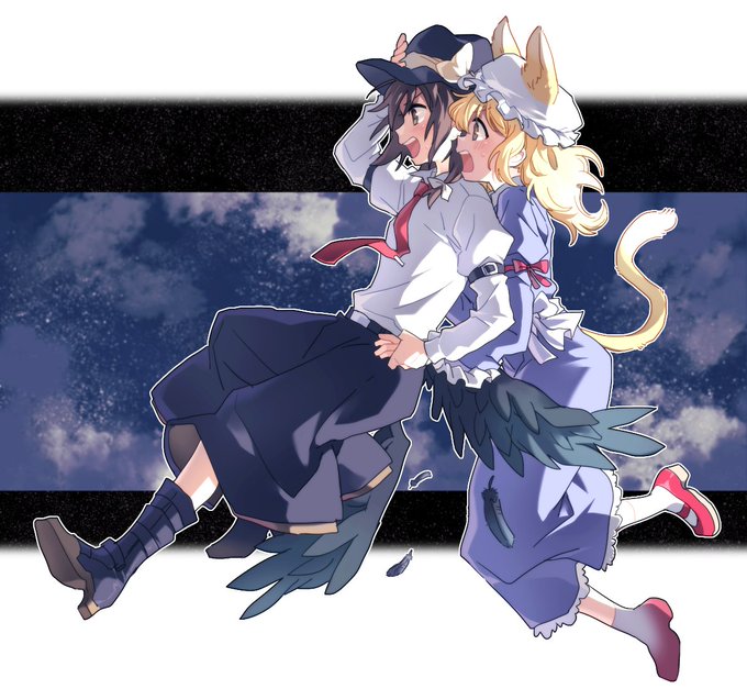 らくがきした蓮メリたち🐇🐑🐦🐈