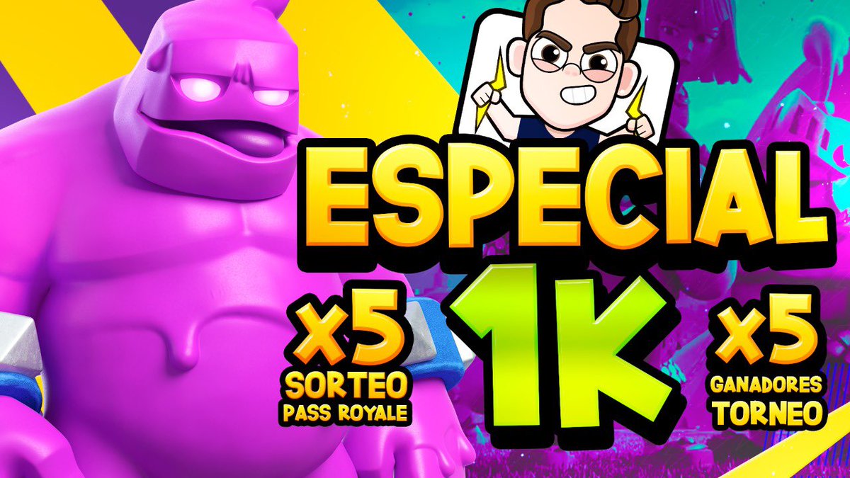 Gentee hoy 7PM🇵🇪celebraré los 1K subs , sorteando 5 Pass Royale en vivo, también traeré un riqui torneo y los 5 primeros puestos se ganan un Pass Royale🔥

para participar en el sorteo debes darle RT🔃 y FAV❤️ a este publicación 

Link del canal: youtube.com/channel/UCEJql…
