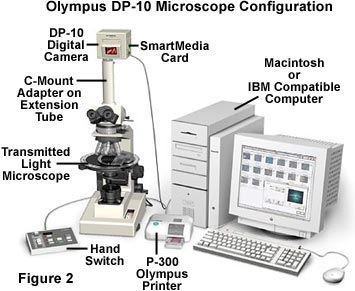 But yeah, you hook it up to a microscope or something, like so