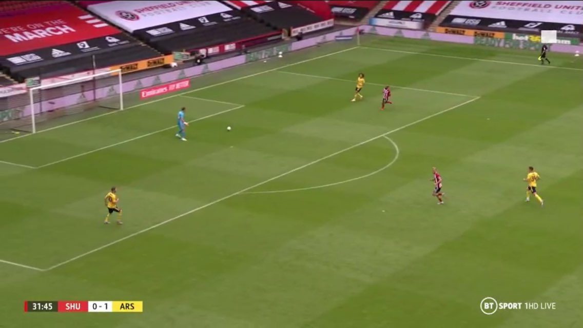 Often when Luiz moved out to the left Xhaka would drop to make a diamond with Martinez at the base, mostly but not exclusively from goal kicks