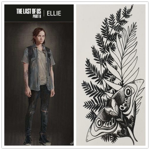 LootGamingHQ on X: Ellie's tattoo from the Last of Us II is absolutely  stunning, so it's no surprise that so many people have adorned their arm  with this image. Do you have