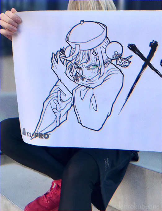 \手描きプレイマット⑥❣️/

?今日も新作発表だぁあ‼️‼️?️??????
でんちゃん手描きプレマと言えばペン画‼️??⚡️
戦闘モードな雪梅でゾンビな仕上がりに‼️???✨
世界に1枚だけのプレマ完成❣️?

このプレマを手にするのは誰だ⁉️⁉️
プレゼントキャンペーンを企画中‼️
⚠️今後の情報にご注目‼️?? 