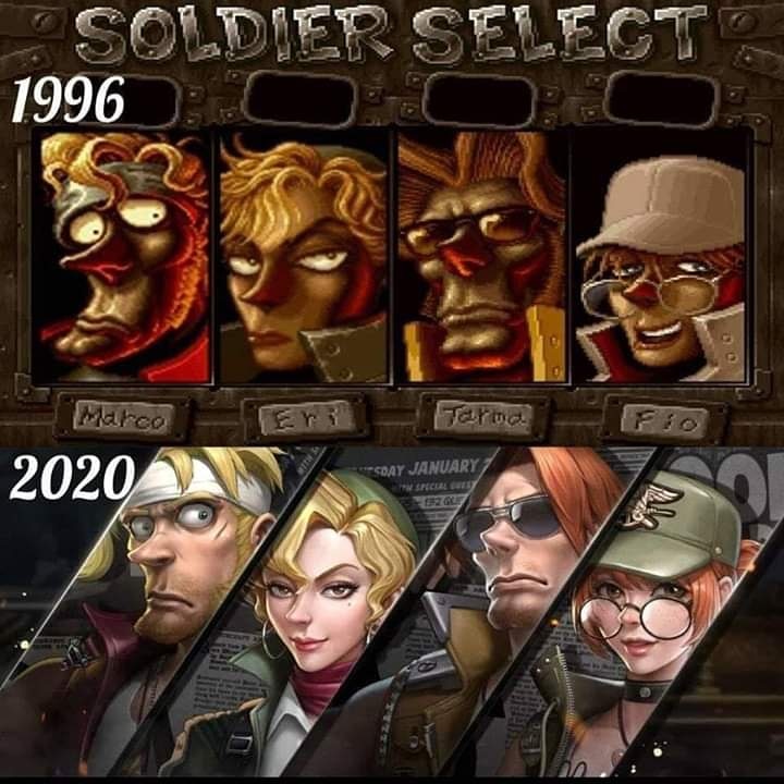 mrtokenstv's tweet photo. Grandes Cambios atravez de los años 
#MetalSlug #snk

#ZumbaLaZandunga que #TamosGozando
#MrTokensTV #Retrozazo #TetillaClub #TetillasOnfire #Epicazo #RetroGaming #RetroIndie #IndieGaming  #Wrestling #80slove #90slove https://t.co/ZD3rQhmBLm