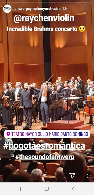 The concert was part of a festival of classical music we have every 2 years so here are some photos the orchestra posted on ig stories