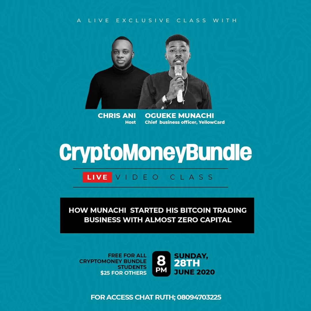 When you have access to knowlegde and a solid community your chances of success are multiplied We just finished a night class on how to start Bitcoin OTC business as munachi exposed massive value on how to he started even with little or no capital. Tonight was bomb