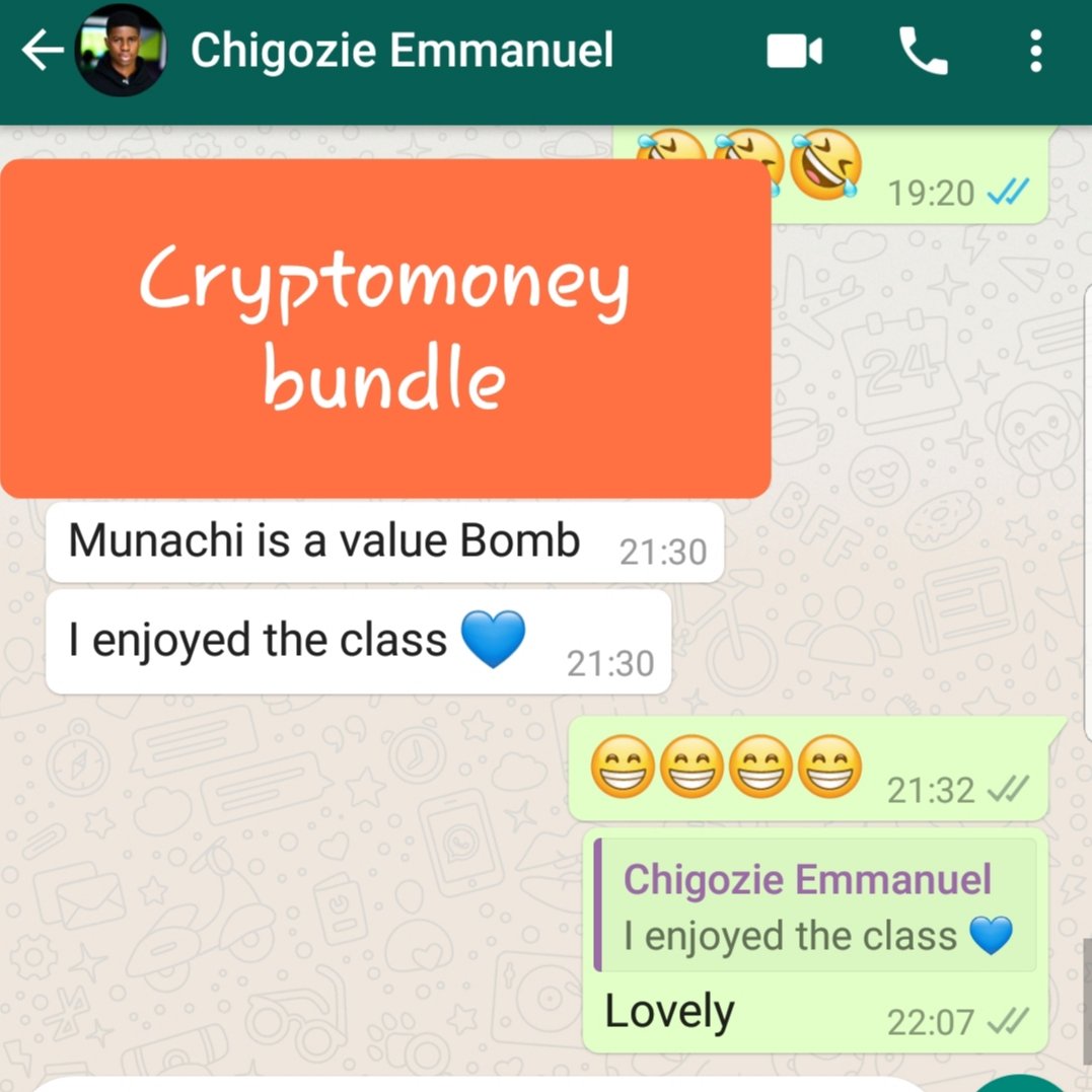 When you have access to knowlegde and a solid community your chances of success are multiplied We just finished a night class on how to start Bitcoin OTC business as munachi exposed massive value on how to he started even with little or no capital. Tonight was bomb