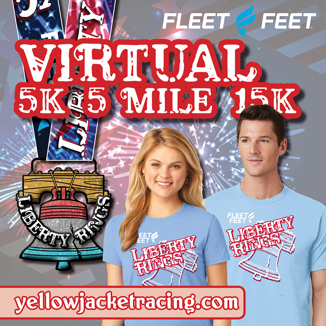 You can still race "virtually" this July 4th with Liberty Rings 5K | 5 Mile or 15K.  Earn a liberty bell medal and tee!  The whole family can join.  Event is July 3rd-6th. Register at runsignup.com/Race/NY/Roches…