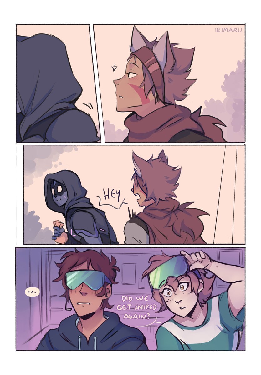 college Au where they're in the same class but when they meet playing a virtual reality game Lance doesn't know it's Keith ? 