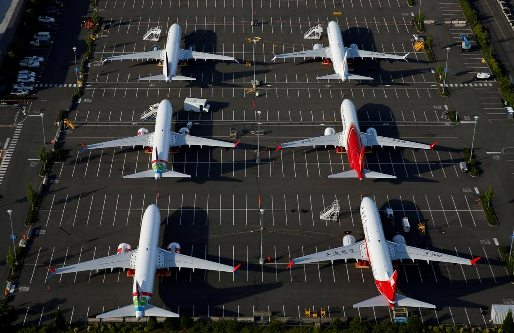 Reuters's tweet photo. U.S. confirms Boeing 737 MAX certification flights could start Monday https://t.co/AWZB9v8I3u https://t.co/zb3d0wCXvR
