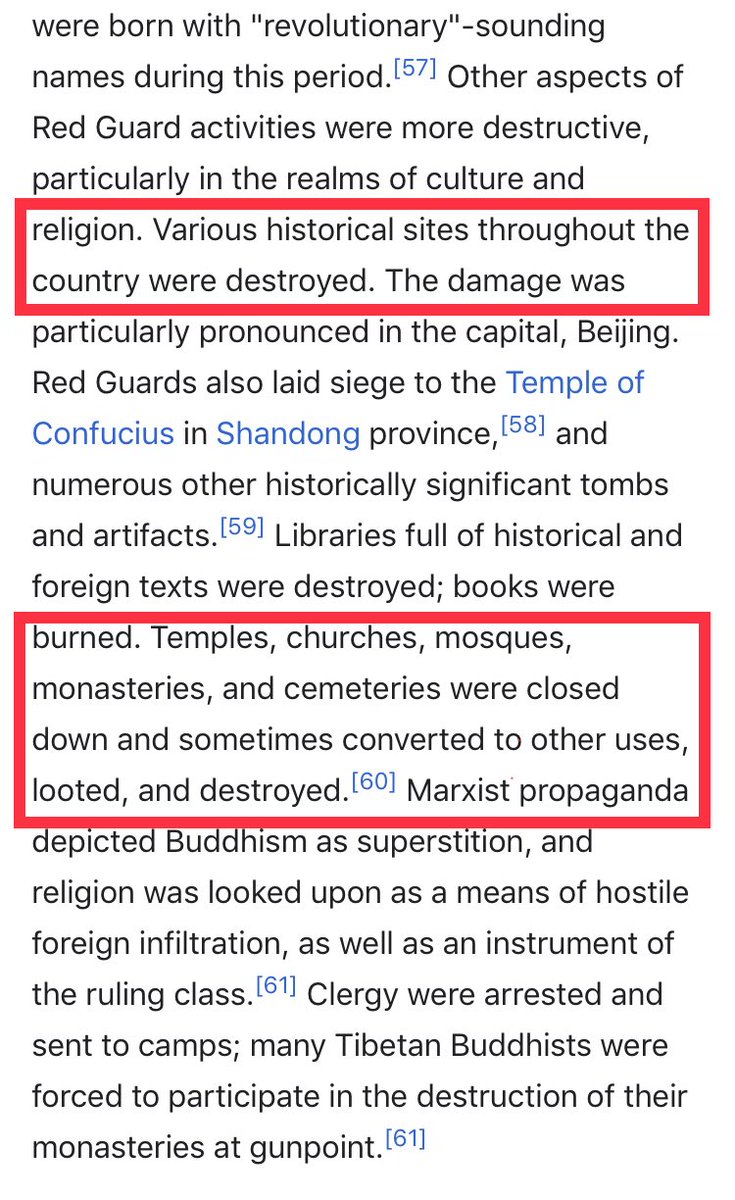 17/ So you establish your UtopiaThen things still don’t work, you need scapegoatsMa0 declared their history (“The Four Olds”) was holding them backSo they-Renamed Streets-Destroyed historical sites-Destroyed ChurchesSOUND FAMILIAR?!