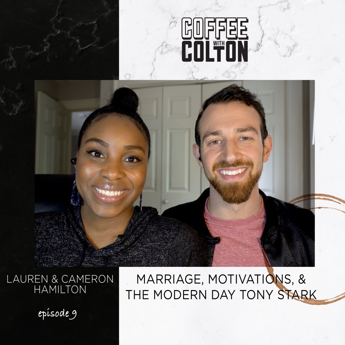 CoffeWithColton's tweet photo. Episode 9 is LIVE: @Need4LSpeed  &amp; @camrhamilton  join @Colton to talk life after Netflix's #LoveIsBlind, quarantine fun, guilty pleasures and who the better driver is😬 
Watch it on Instagram here: https://t.co/ofEHKnYqxD  
#CoffeeWithColton https://t.co/HafMBuuZMF