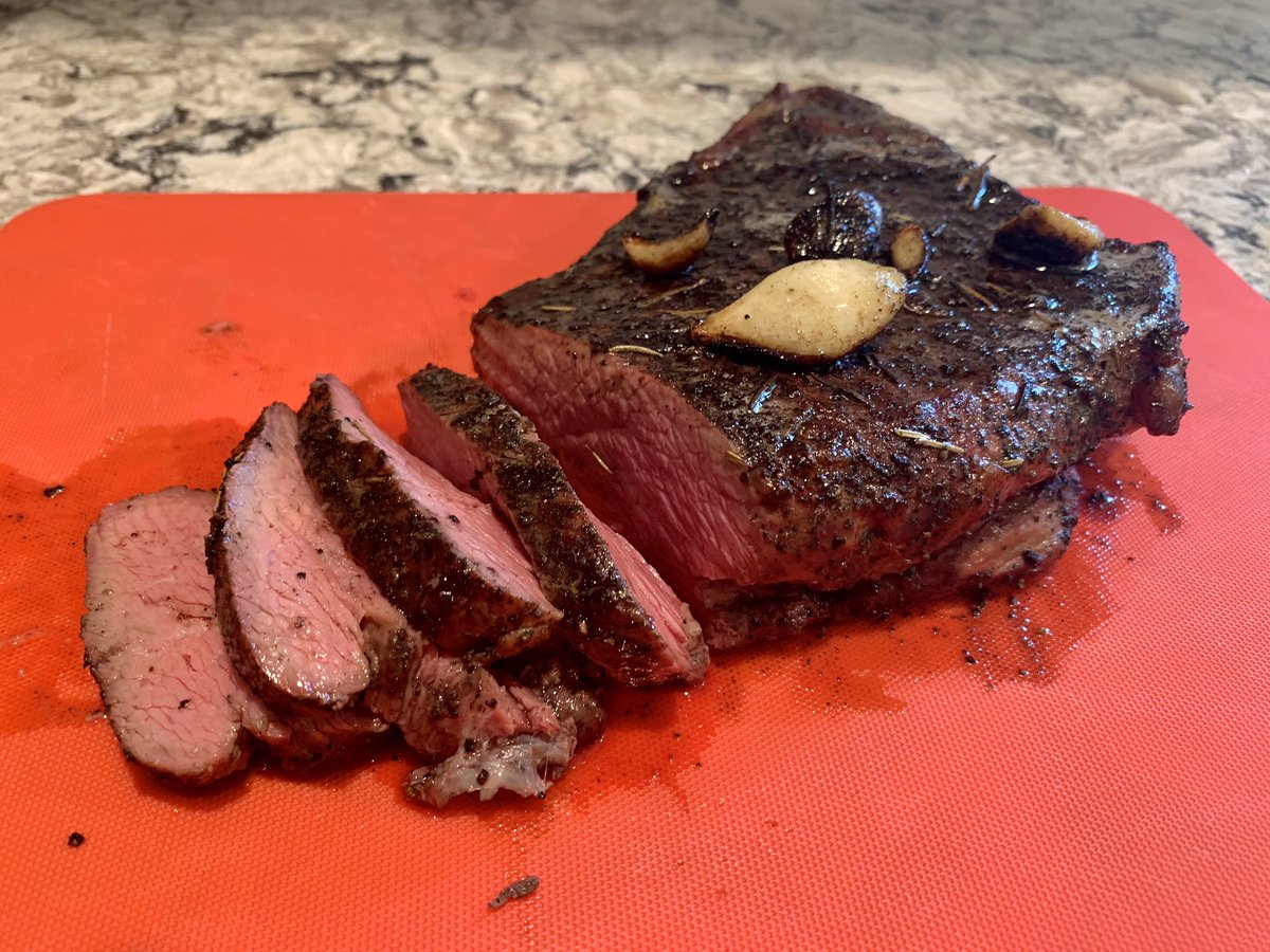 Did a reverse sear tri tip with <a href="/carnivorerub/">Hardcore Carnivore</a> black rub by <a href="/jesspryles/">Jess Pryles</a>. Came out great and wow did that rub enhance the smokey flavor!