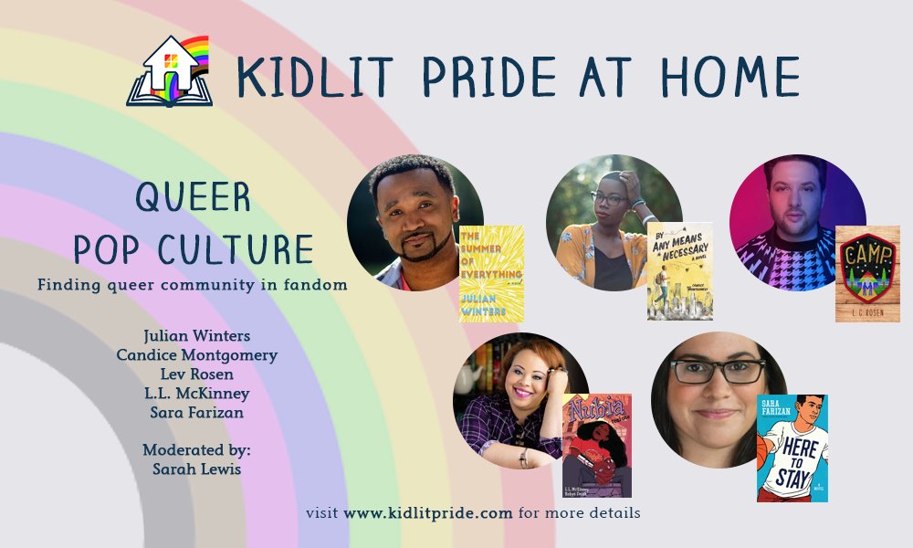 And last but not least, QUEER POP CULTURE! @julianw_writes, THE SUMMER OF EVERYTHING @candiceamanda, BY ANY MEANS NECESSARY @LevACRosen, CAMP @ElleOnWords, A BLADE SO BLACK + NUBIAmoderated by  @SaraFarizan!