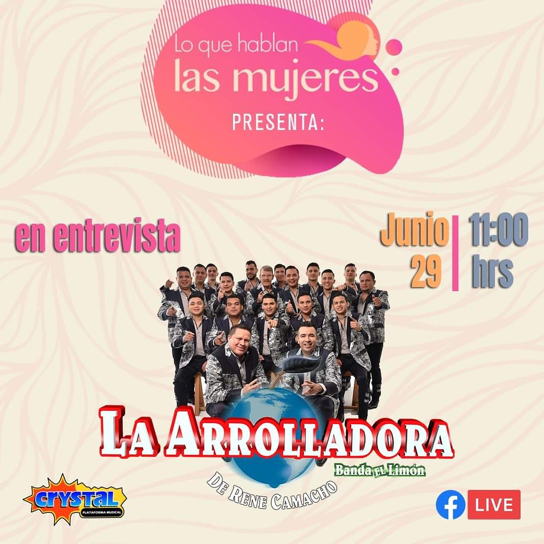 kareddy19's tweet photo. Mañana tenemos una cita a las 11:00 hrs en el Facebook live 📺📹 de @Crystal933FM estará en entrevista  La @Arrolladora presentando su nuevo sencillo #Igual 🎥🎬 
No te lo puedes perder!!!
#LoQueHablanLasMujeres
#LabiosMentirosos
#TeamLovers
@arrollalovers @MIGUELCOBAS @esaul_abl https://t.co/laOhtLtD5N