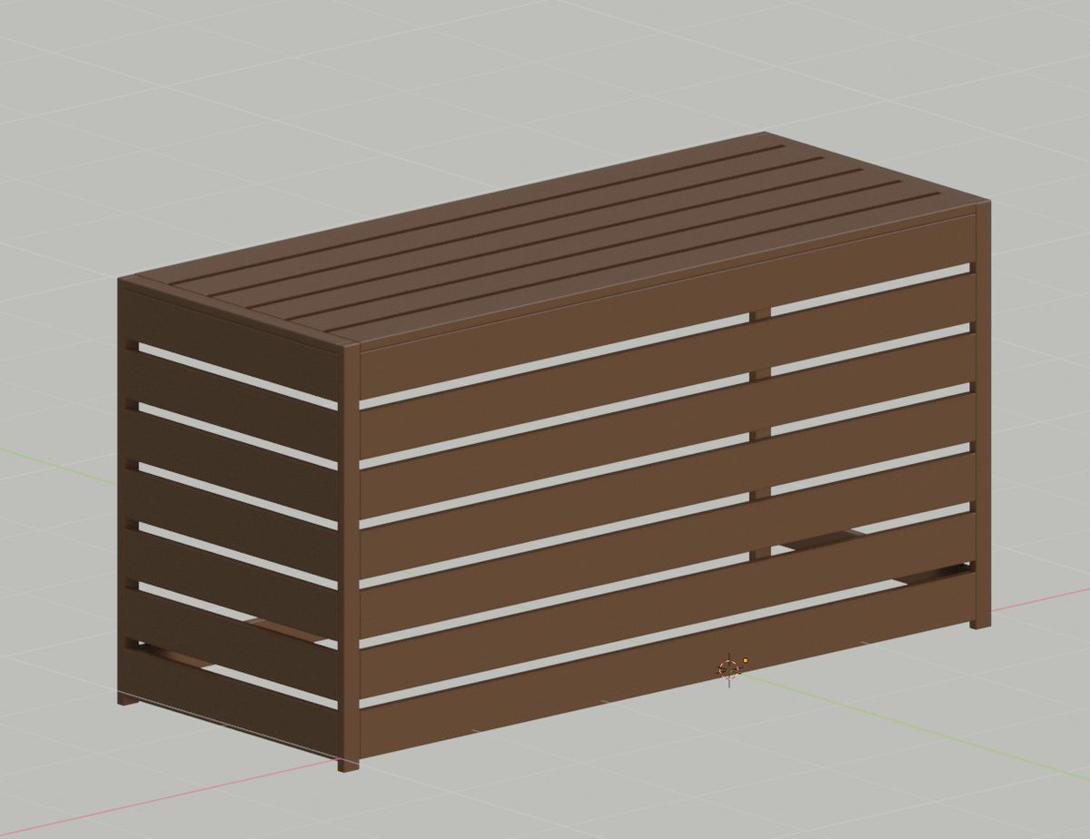 the above design would cost about $100 in 1x3" boards, but because 2x4s are vastly more common, if you build it out of 1x4s the cost comes down to about $60.and actually I think I like the thicker slats / smaller gaps now looking at them side by side