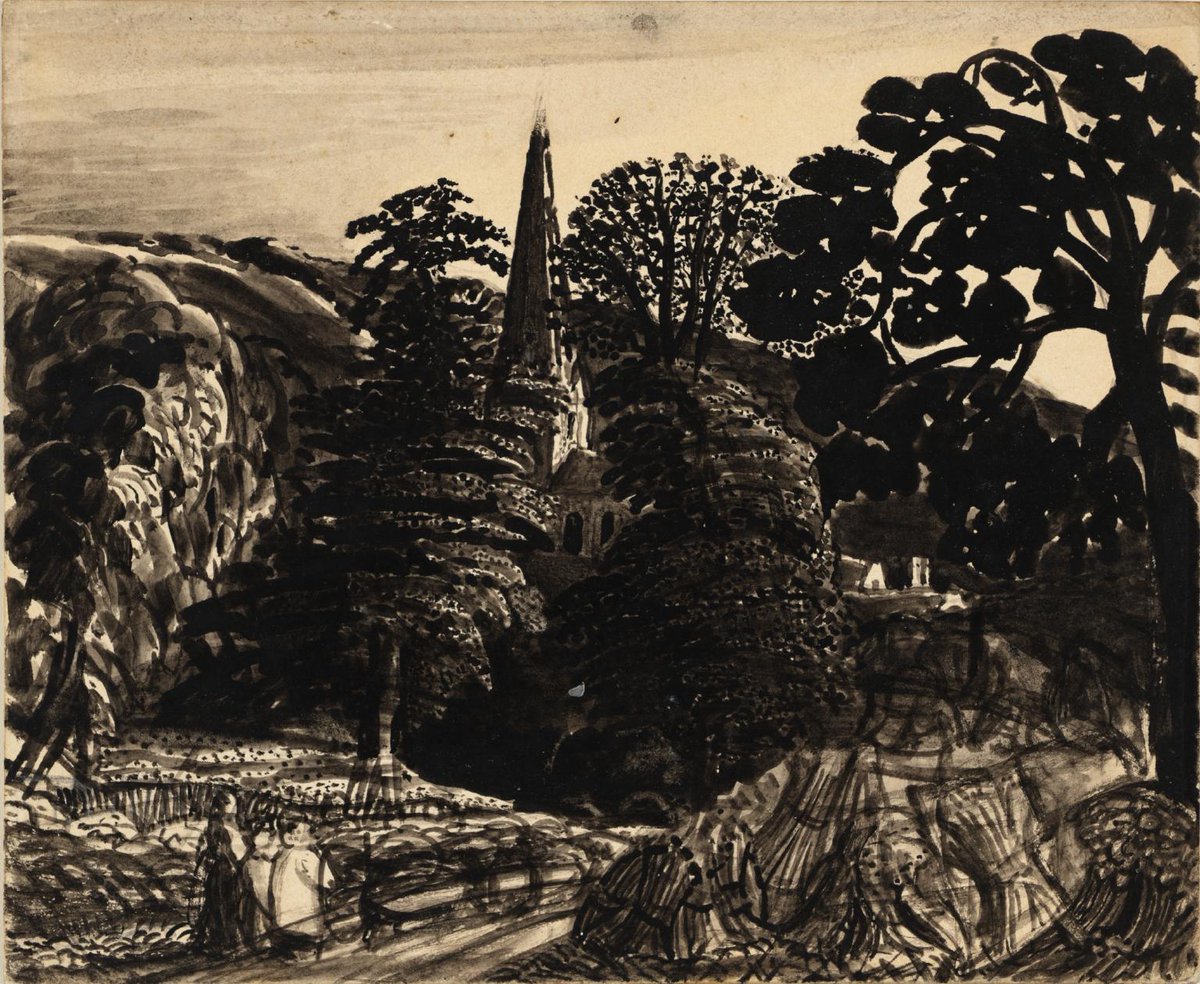 godburn's tweet photo. Some cosy ink sketches by English artist Samuel Palmer c.1830 https://t.co/hDR9nZrbTE