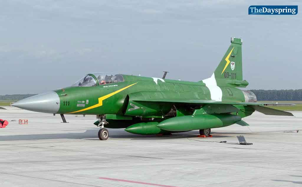 Demo Thunders:I think they used to be part of active squadrons but now have separate designation as  #ThunderDemoTeam Tail nos: 09-111 & 12-138(Tail: 07-101 was with Sino-Pak flag but that could be absorbed into active squadron)JF-17s in service 122 as of now.