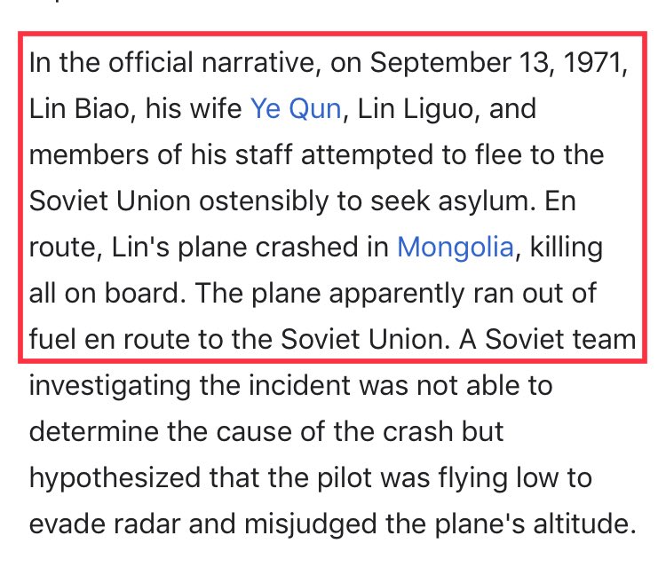 18/ Once Ma0 got hold of the military, he purged& purged& purgedIncluding his higher up revolutionaries that started with him, who were sent to Work camp and denounced as “rightists”Until his 2nd command tried to overthrow him then died - officially by a plane crash 