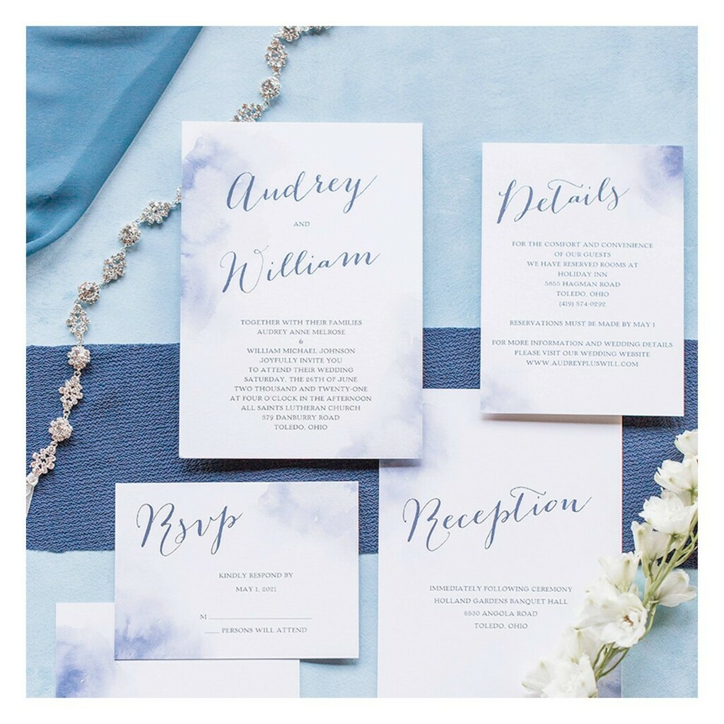 The most romantic mix of blues &amp; #calligraphy gives this #invitation set a very whimsical feel.❤️ #ForTheLoveofPaper #Invitation #PaperAddict #PaperGoods #PaperLove #PrettyPaper #londonBrides #Stationery #StationeryDesign #StationeryDesigner #StationeryL… instagr.am/p/CB_nYHGIWL_/
