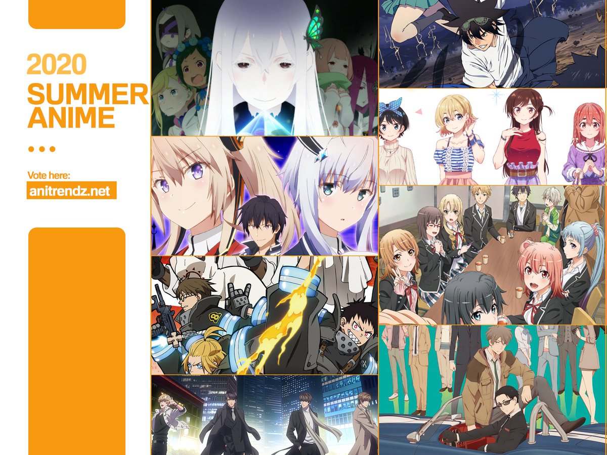 Summer 2020 anime is about to begin next week! What shows are you excited for? ⛅️ Vote: atani.me/summer2020