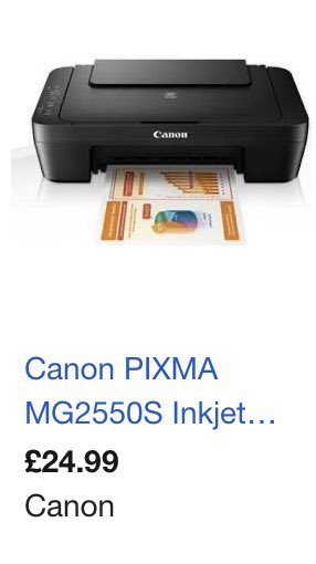 SandRat40's tweet photo. #@CanonProPrintUK  so I ran out of ink yesterday for my 1 month old printer. So it seems you think it’s a better idea for me to bin it because your ink is dearer than a printer (which comes with ink) That is all kinds of wrong! https://t.co/Tg3SaDkm9a