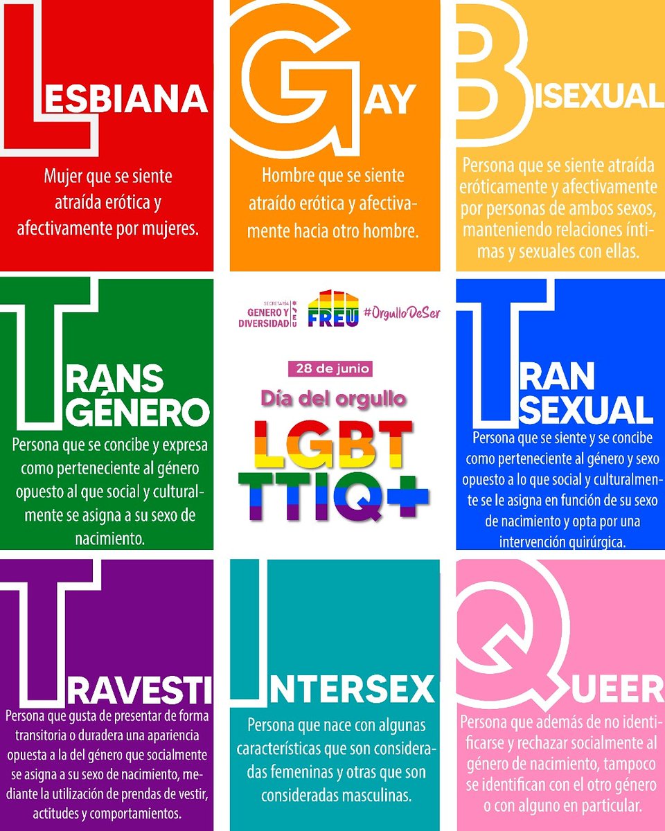 FreuOficial's tweet photo. 28 de Junio | Día Internacional del Orgullo LGBTIQ+  🏳️‍🌈😊

#pride #Orgullo2020 https://t.co/PIsAYNd3tY
