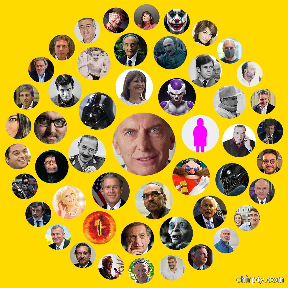 GabrielCastroOK's tweet image. Bueno, ya que todos se re coparon con el "circulo tuitero", yo hice uno.

Pero no el mío, hice el de Mauricio Macri 💪

#CircleOfFriends 
#Circulo 
#