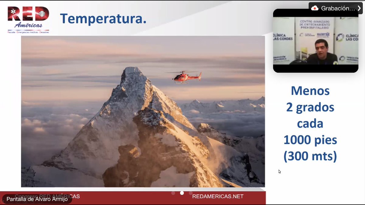 Ponencia | Aeroevacuación en montaña, un desafío para cualquier equipo. #AlvaroArmijo #RodolfoFanundez