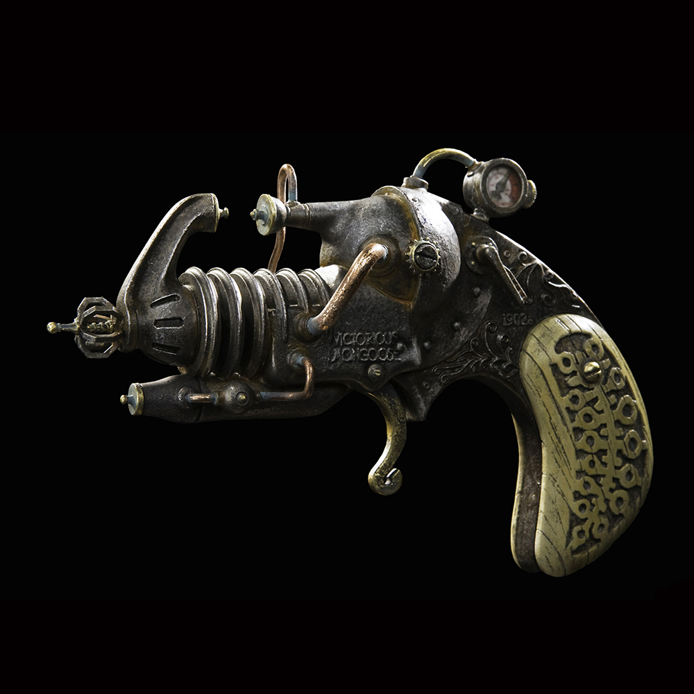 Greg Broadmore and Stardog's universe of Dr Grordbort regarded by most as steampunk, but I'd say more late 19th century early 20th century scifi/fantasy. John Carter, Flash Gordon, Forbidden Planet and a dollop of Allan Quartermain.