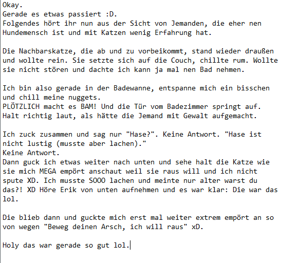 Eine kleine Geschichte :D..