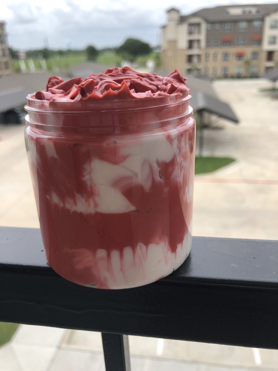 drunkonNee's tweet photo. Red Velvet Lightening Body Butter! Let’s get those dark marks in order! 🥳❤️🍰 Smells just like grandma’s red velvet cake! 😋 
 @FuelBeauty 
https://t.co/WYeqMJllDM 🛍✨ https://t.co/qv8mDBBS2s