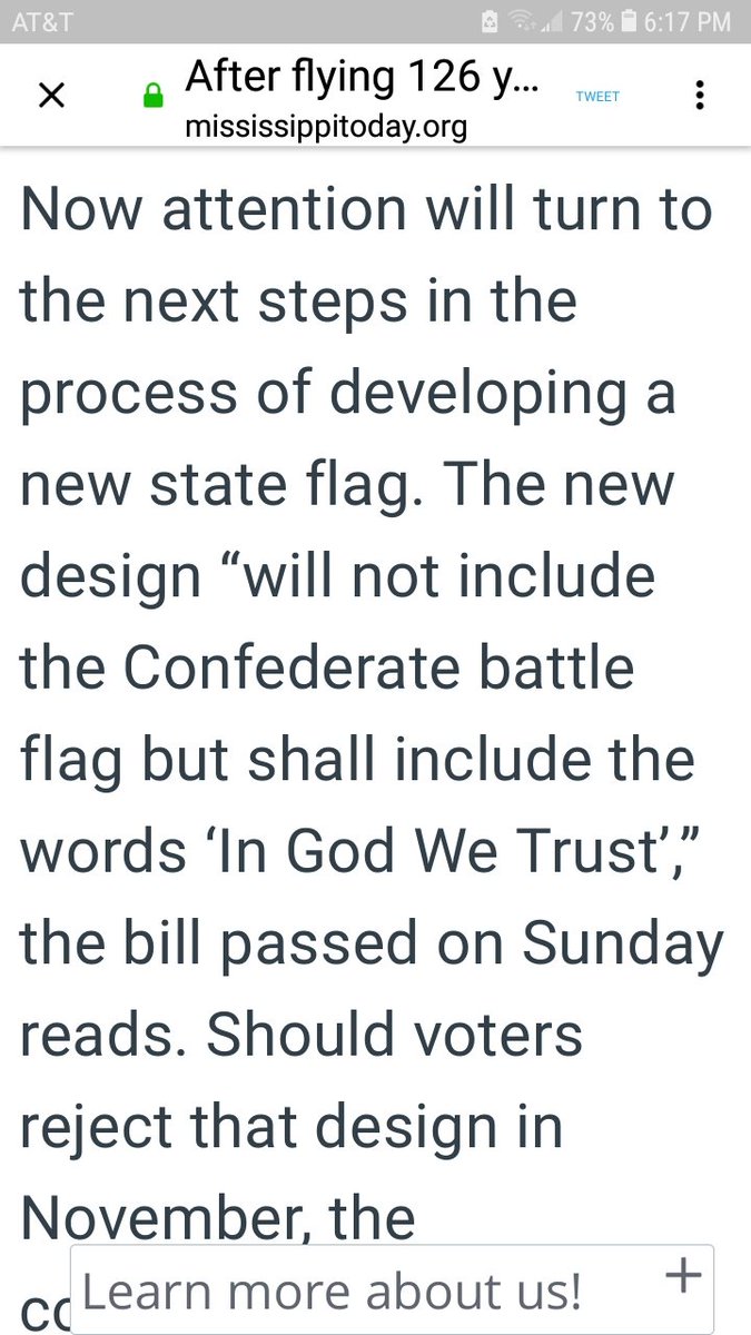 leecommakatelyn's tweet photo. Mississippi ran 50 yards and fumbled the ball at the endzone. (I don't know anything about football.) 
Changing the flag is historic and necessary, but it would be great if legislators could remember their fundamental obligation to maintain a separation of church and state. https://t.co/HfCxx1f6z7