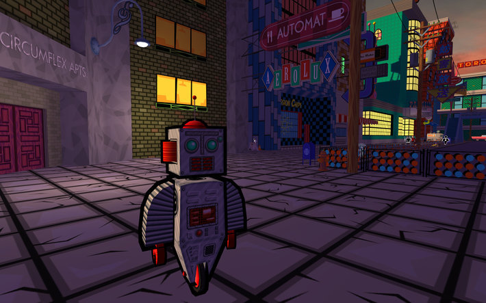 Jazzpunk ($3.74) - a stylistic and surreal comedy first person adventure game, where your little fisher-price looking self solves (?) mysteries (????) during an AU cold war. joke wise, takes heavy inspiration from things like Airplane! and Police Squad!  https://store.steampowered.com/app/250260/Jazzpunk_Directors_Cut/