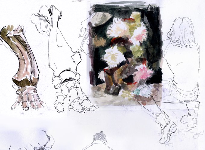 i put my sketchbook i complied for portfolio purposes up on gumroad bc i might as well do something with it! its a bunch of my homework and random fanart i still like and ocs
https://t.co/N1jem2fk8K 