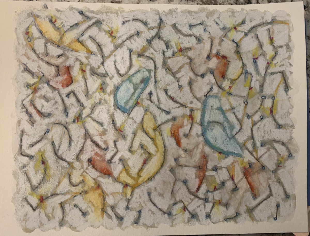 JohnBeres's tweet photo. “Goldfinchy” #art #abstractart #sketchbook https://t.co/Hdn921YtHE