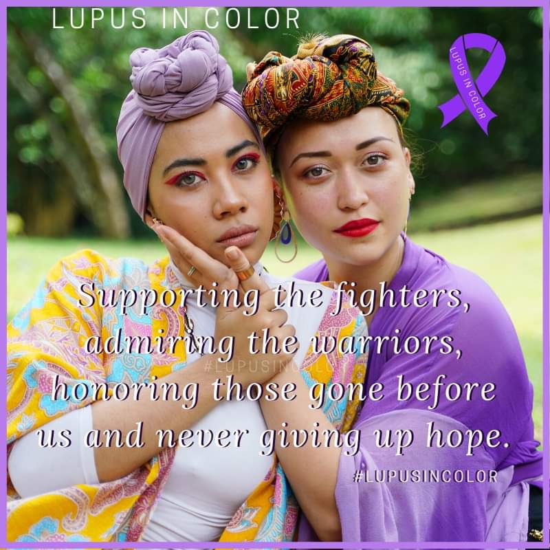 lupusincolor's tweet photo. Supporting the fighters, admiring the warriors, honoring those gone before us and never giving up hope. #LupusInColor https://t.co/TrS3a74g49