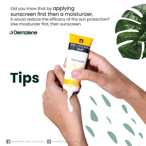 moisturizer then sunscreen