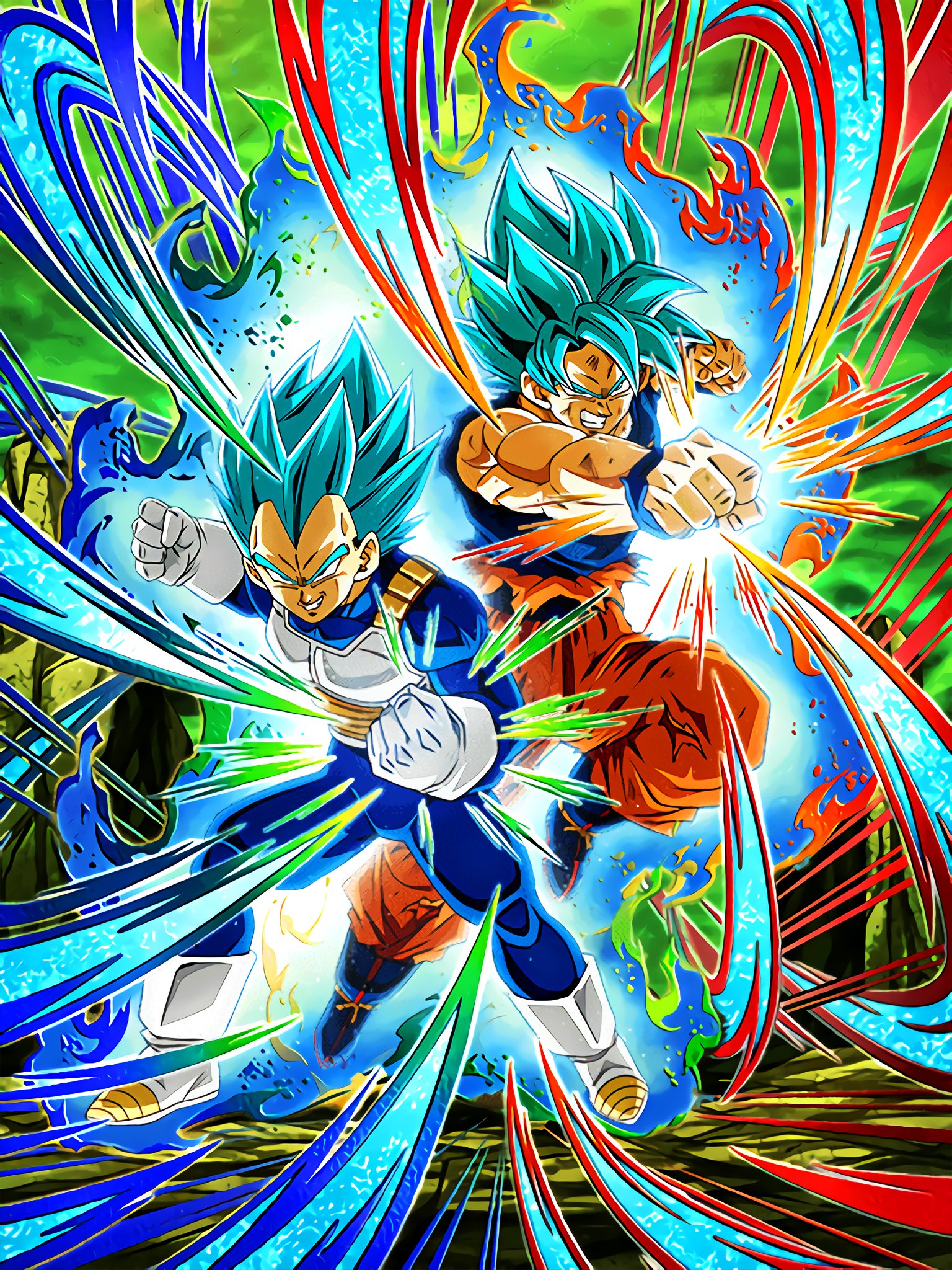 Hydros Dokkanbattle Two Powers Beyong Limits Power Super Saiyan God Ss Goku Amp Super Saiyan God Ss Vegeta Hd Version ドッカンバトル 限界を超えたふたりの力 超サイヤ人ゴッドss孫悟空 Amp 超サイヤ人ゴッドssベジータ