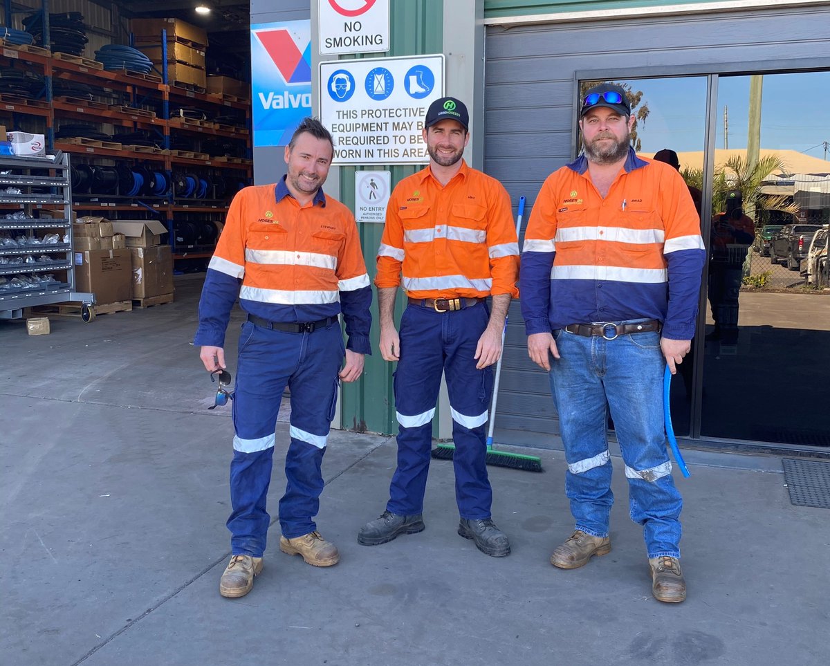 hoses24's tweet photo. Stewy our Development Manager and Mike our Brand Manager up in Moranbah this week.. bit cooler up this way then last time we were up. 

#moranbah #coalfields #bowenbasin #developmentmanager https://t.co/3jDY5jnAYR