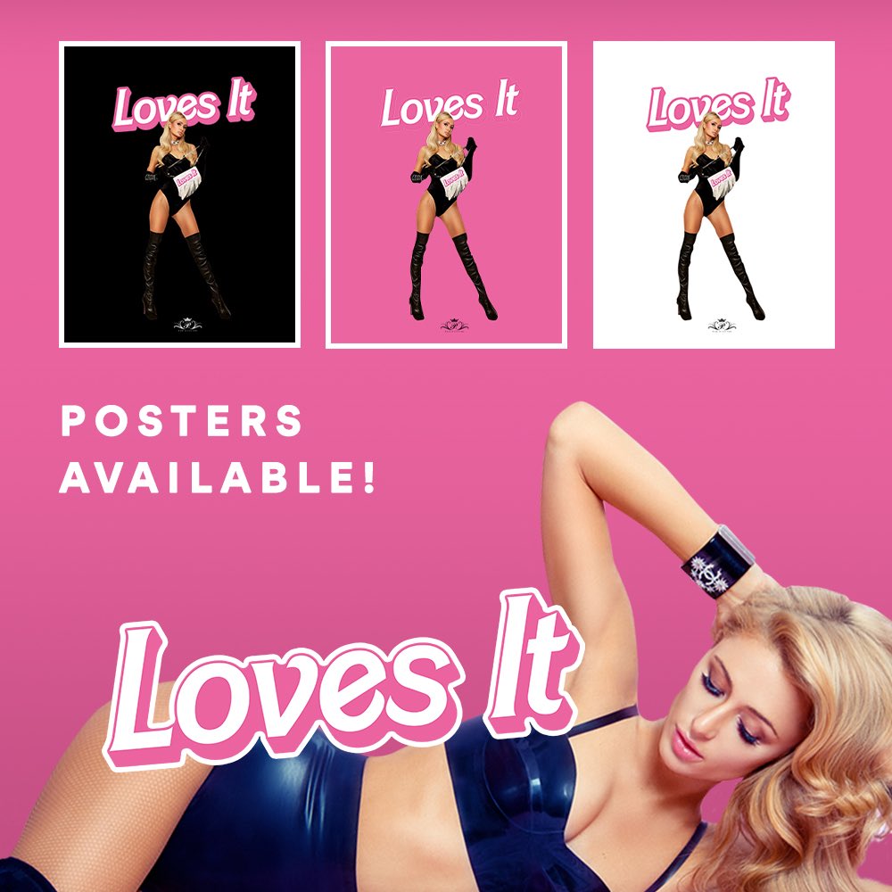 ParisHilton's tweet photo. My new “Loves it” posters and Summer #ParisHiltonMerch Collection up now on site.🌈😍🌈 Go to https://t.co/avR0A5zF0v to shop now💋 https://t.co/VpwN3Knl5y